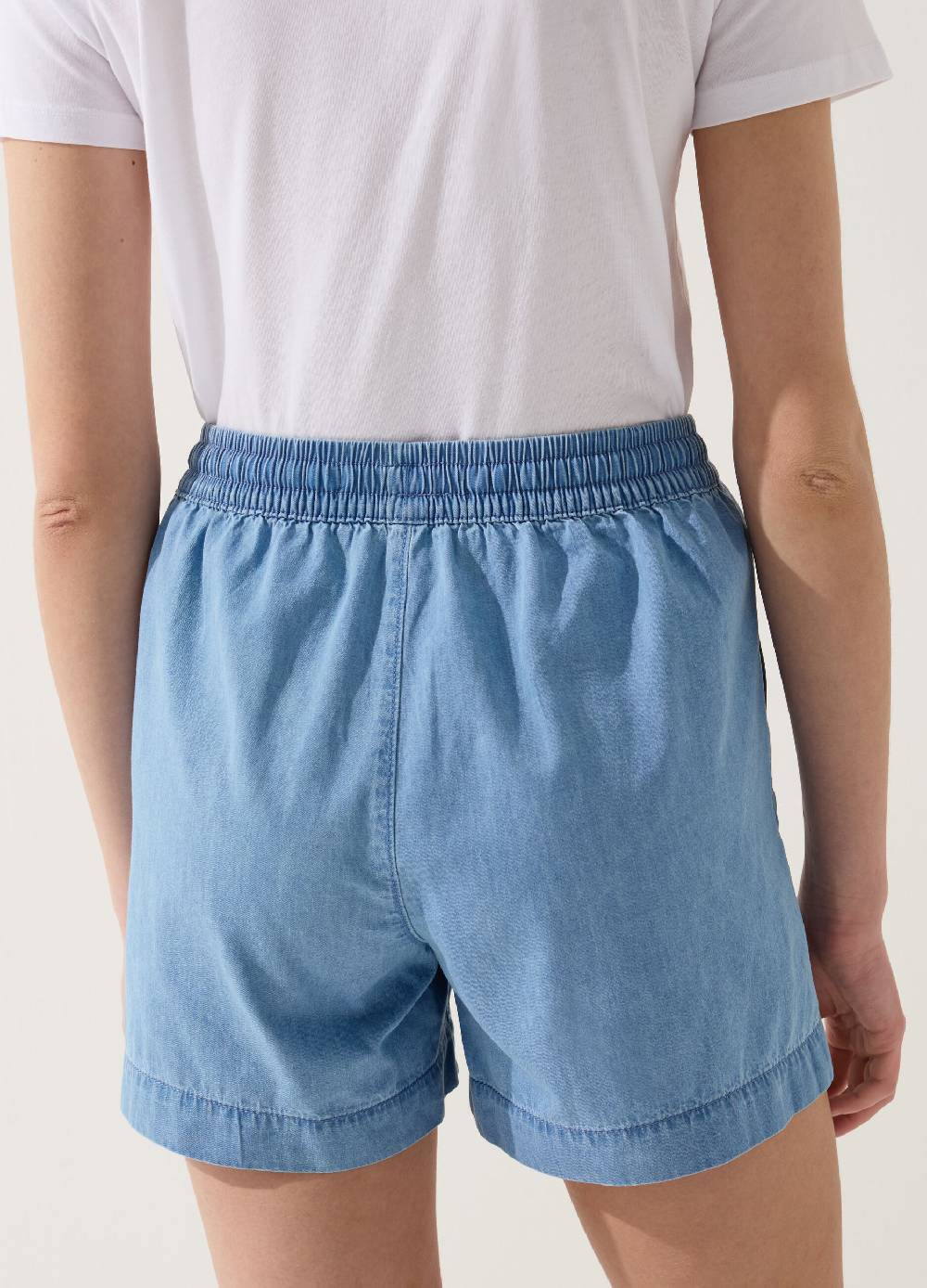 Ovs Shorts fluido effetto denim con coulisse Vendita Calda