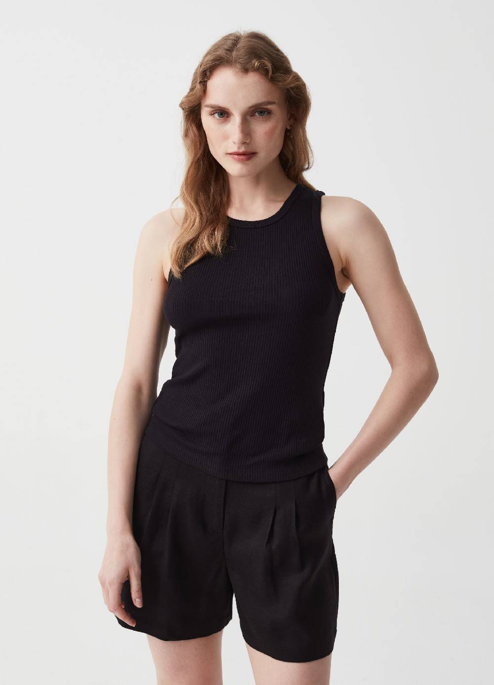 Ovs Tank top Essential a costine sottili Fornitura limitata