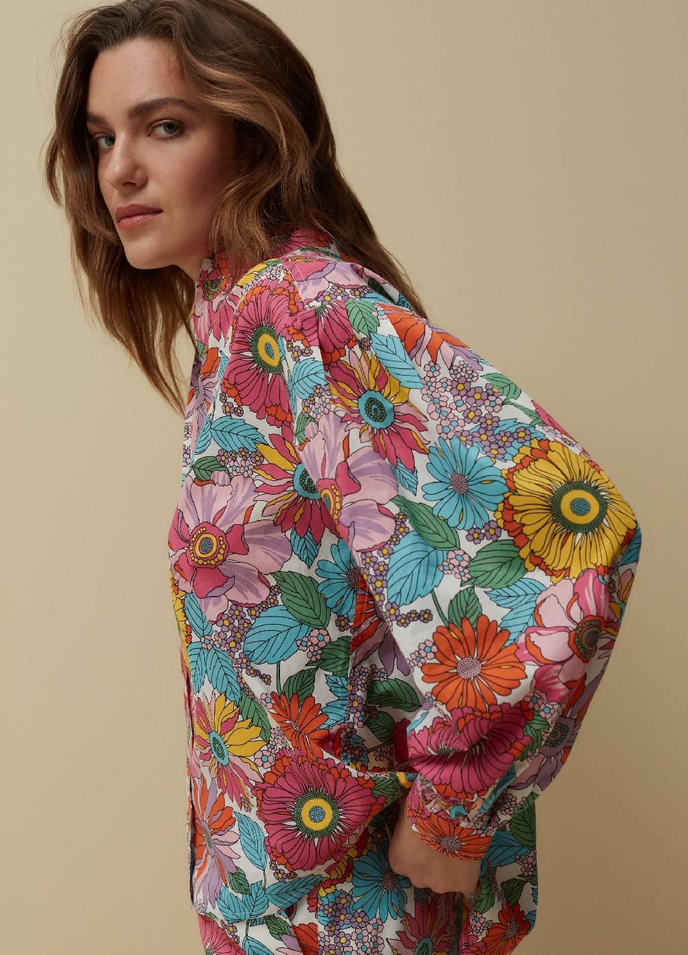 Ovs Camicia in cotone con stampa a fiori Offerta Anniversario