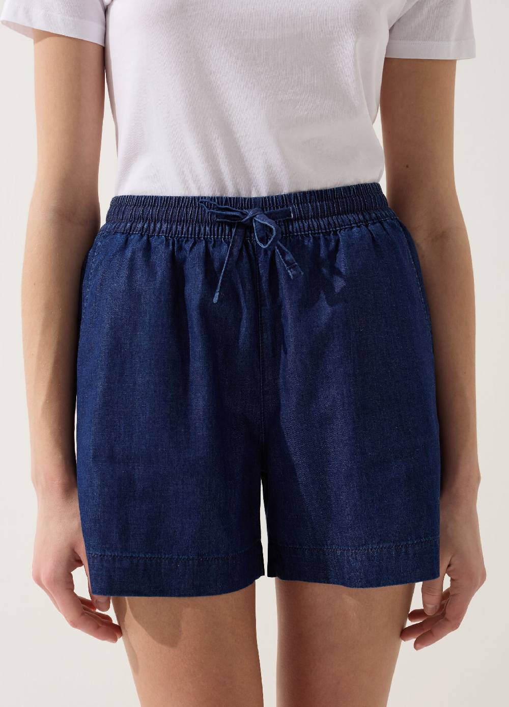 Ovs Shorts fluido effetto denim con coulisse Vendita calda