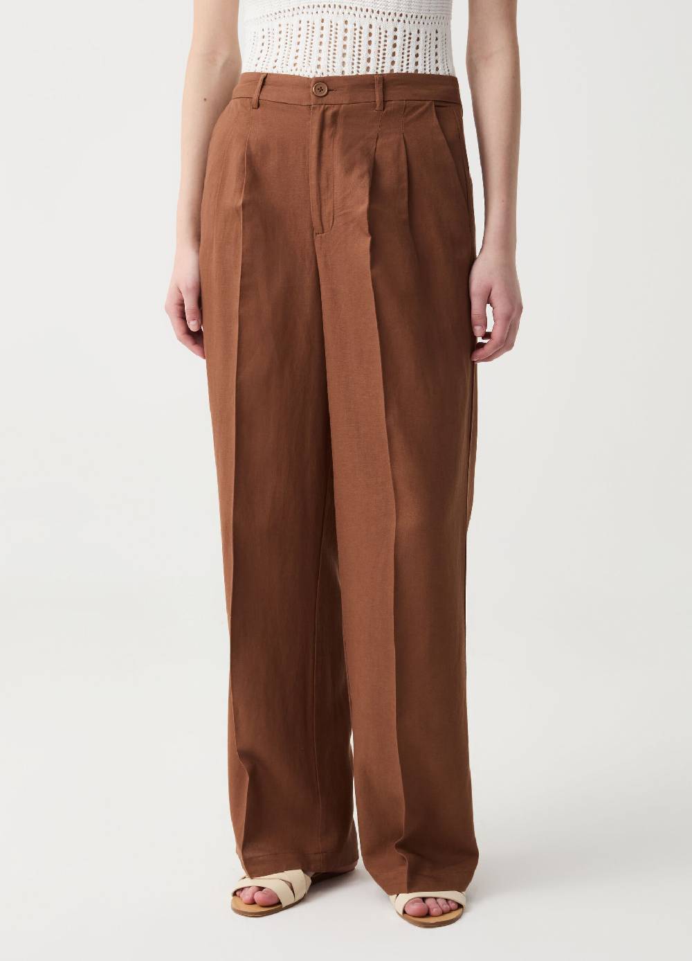 Ovs Pantalone wide leg con pinces Nuovi prodotti