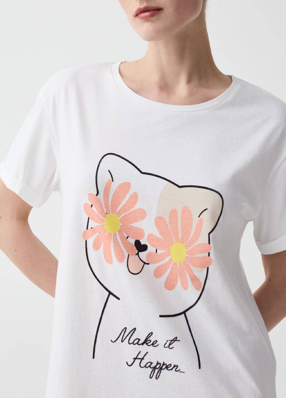 Ovs Camicia da notte con stampa gatto Latest stili