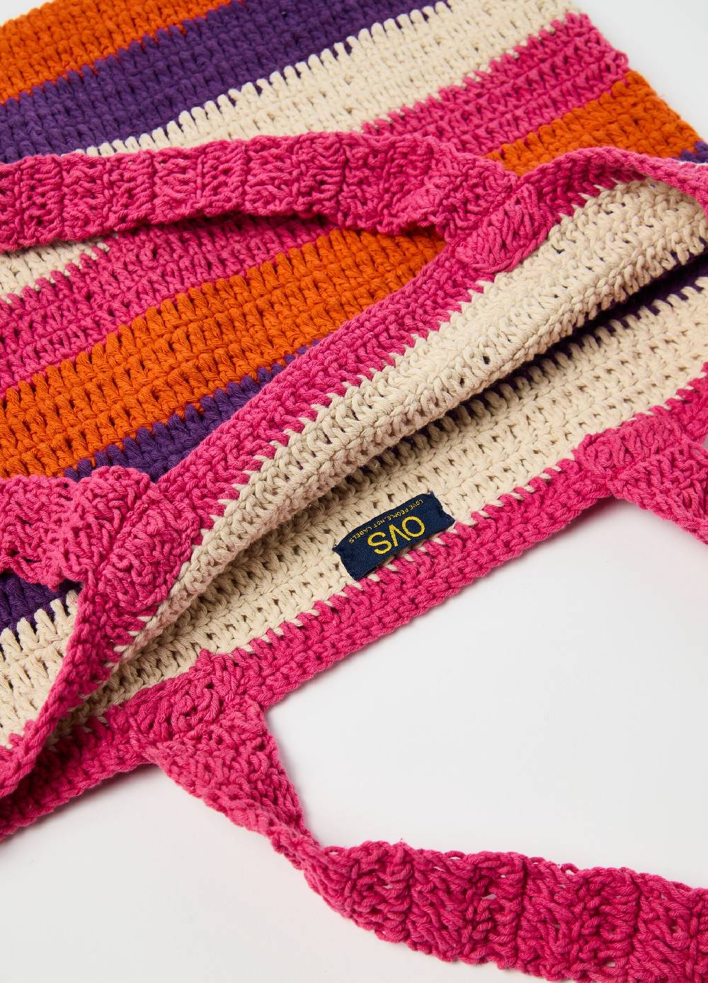Ovs Borsa con lavorazione crochet a righe Fino al 50% di sconto