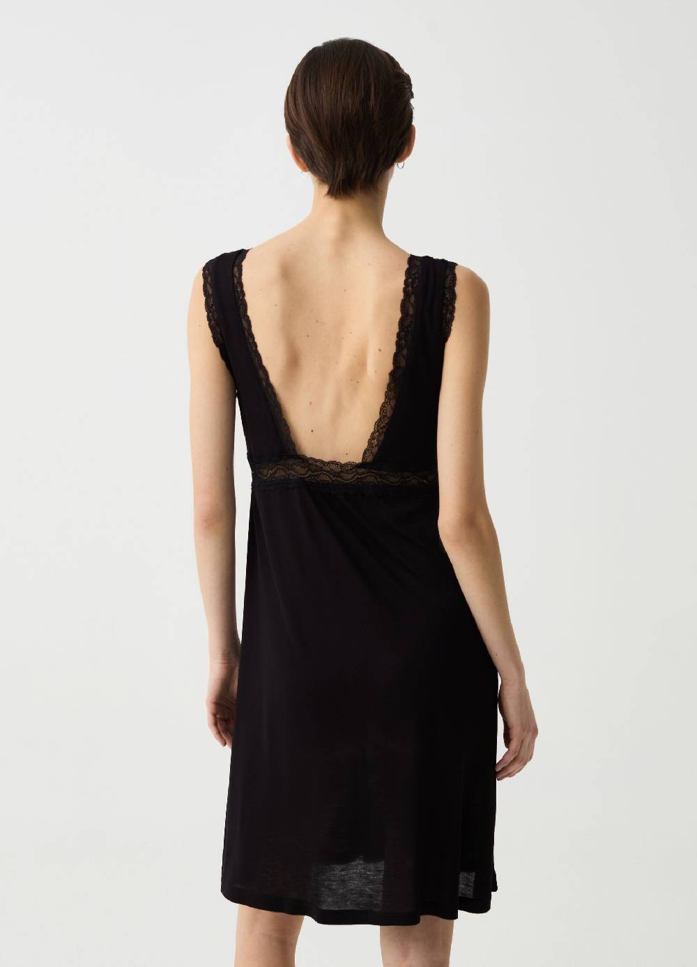 Ovs Camicia da notte in viscosa con pizzo Fino al 60% di sconto
