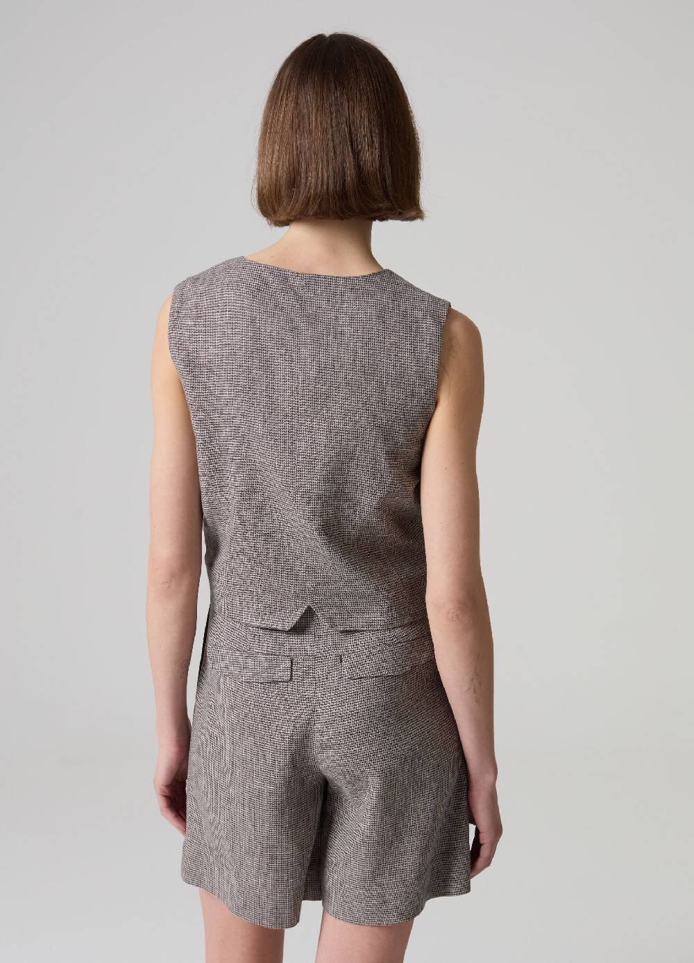 Ovs Gilet sartoriale in lino e viscosa Offerta speciale della fabbrica
