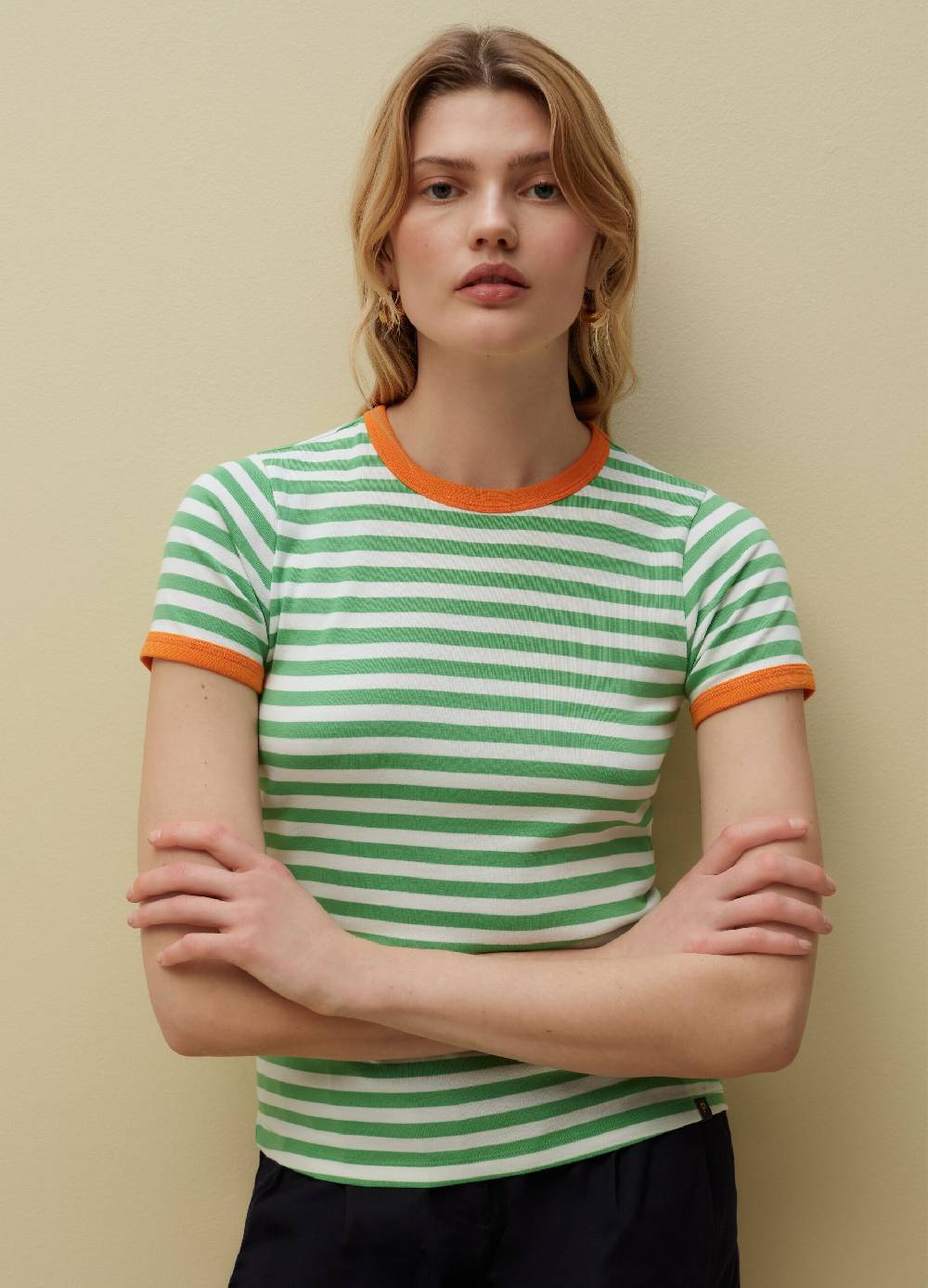 Ovs T-shirt in cotone Supima a righe Nuovo