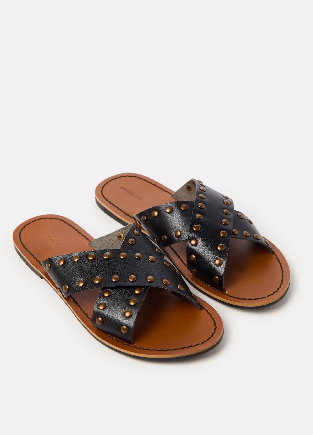Ovs Sandali in pelle con borchie Promozione