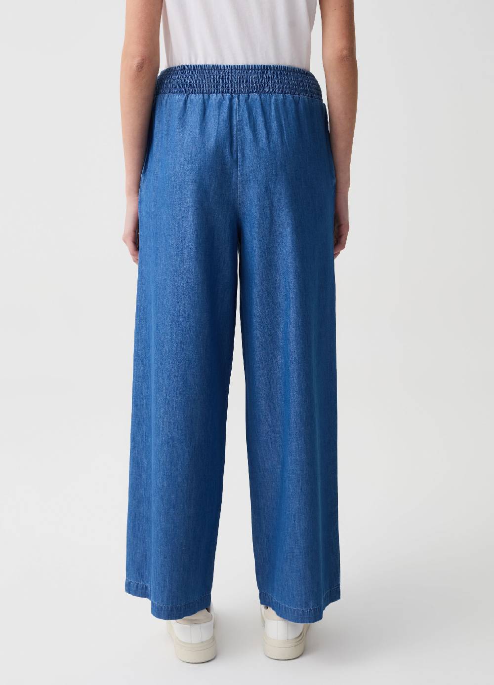 Ovs Jeans wide leg in tessuto fluido Negozi Online