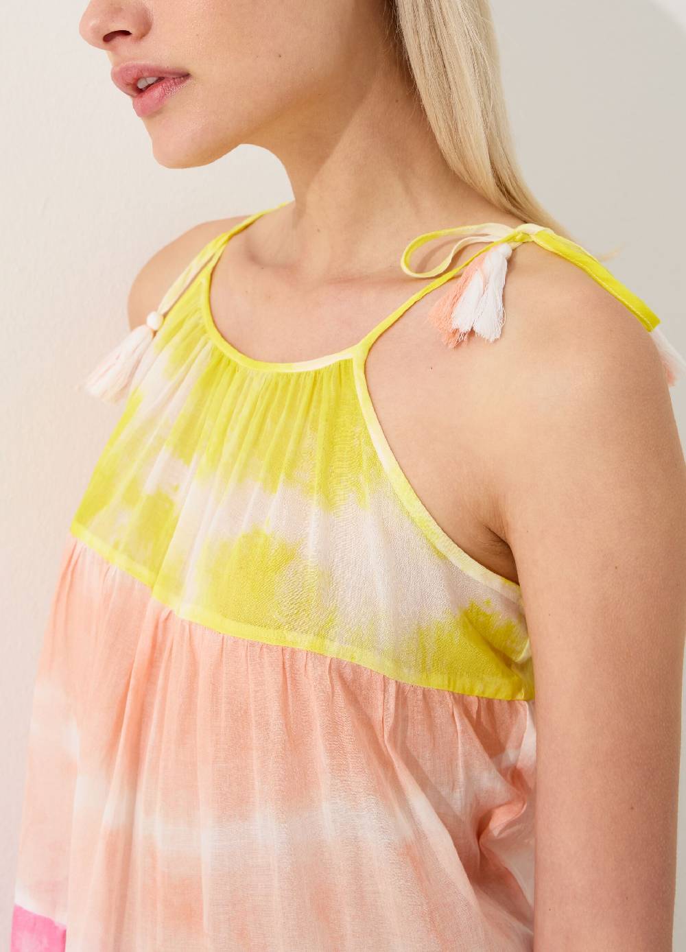 Ovs Vestito copri costume a balze Tie Dye Acquista Ora