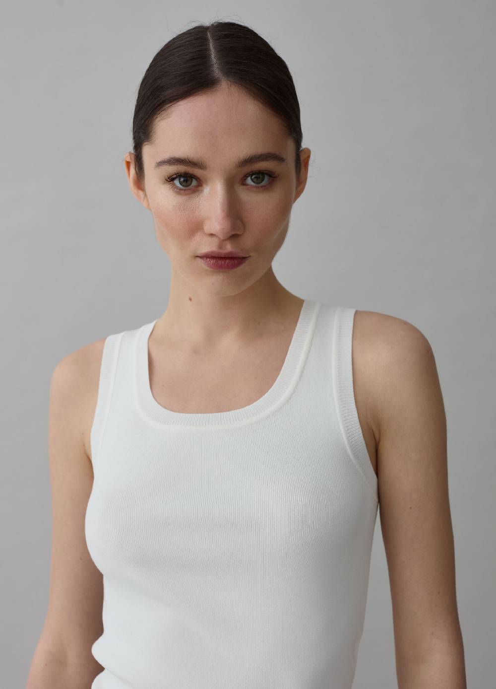 Ovs Tank top a costine con scollo rotondo Consegna Veloce