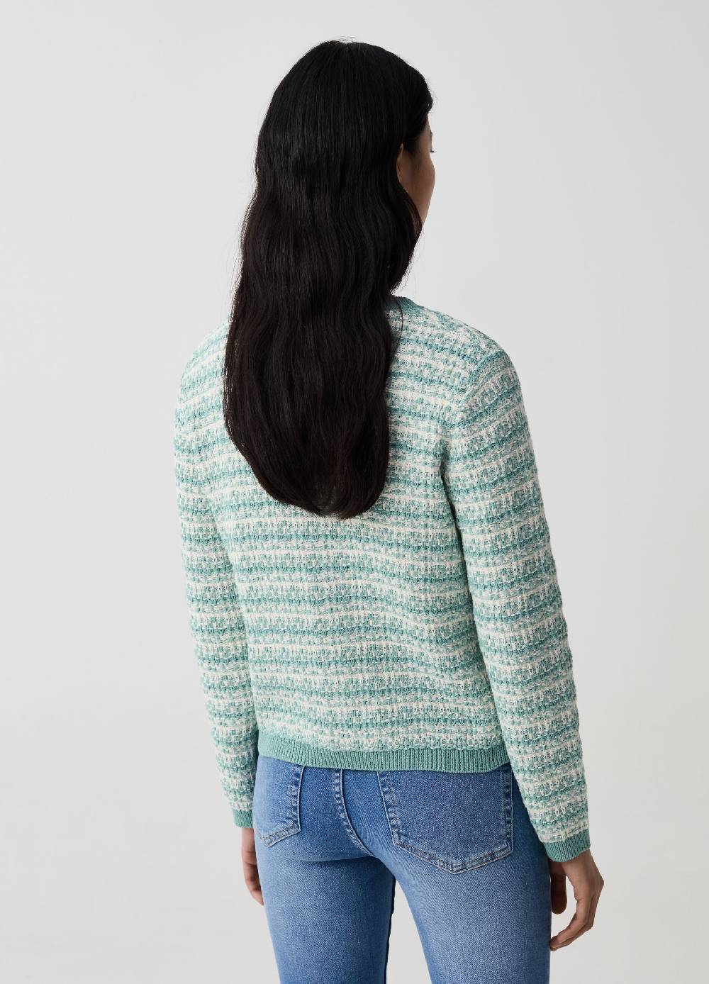 Ovs Giacca cardigan effetto tweed con bottoni lucidi Fino Al -60%