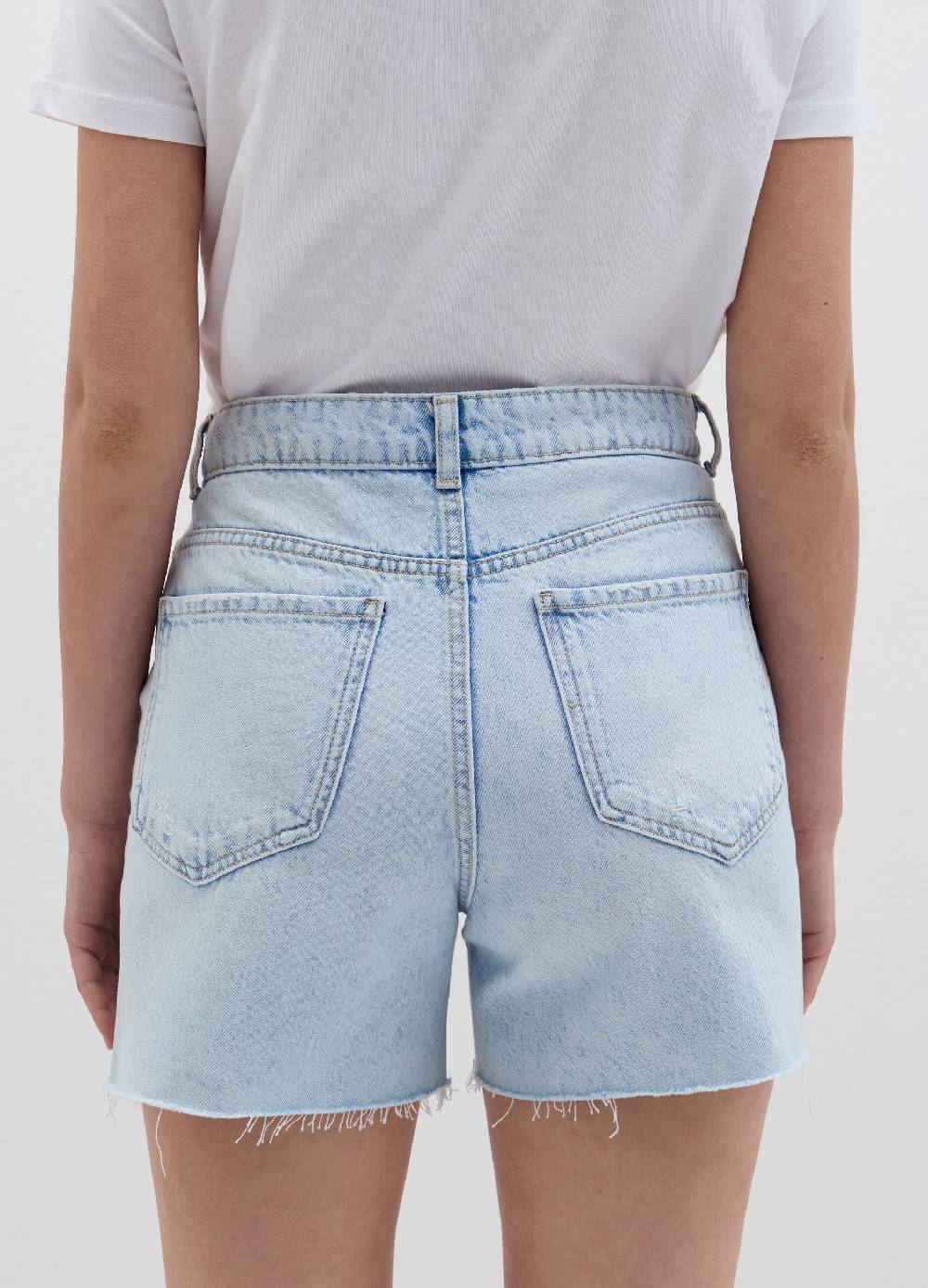 Ovs Shorts mom fit in denim con strappi Convenienza