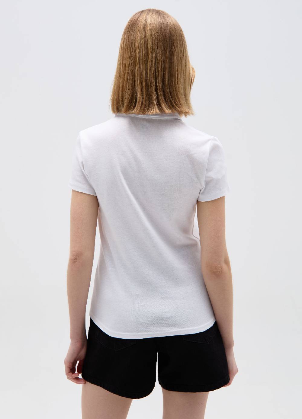 Ovs T-shirt scollo a polo con inserto crochet Presa