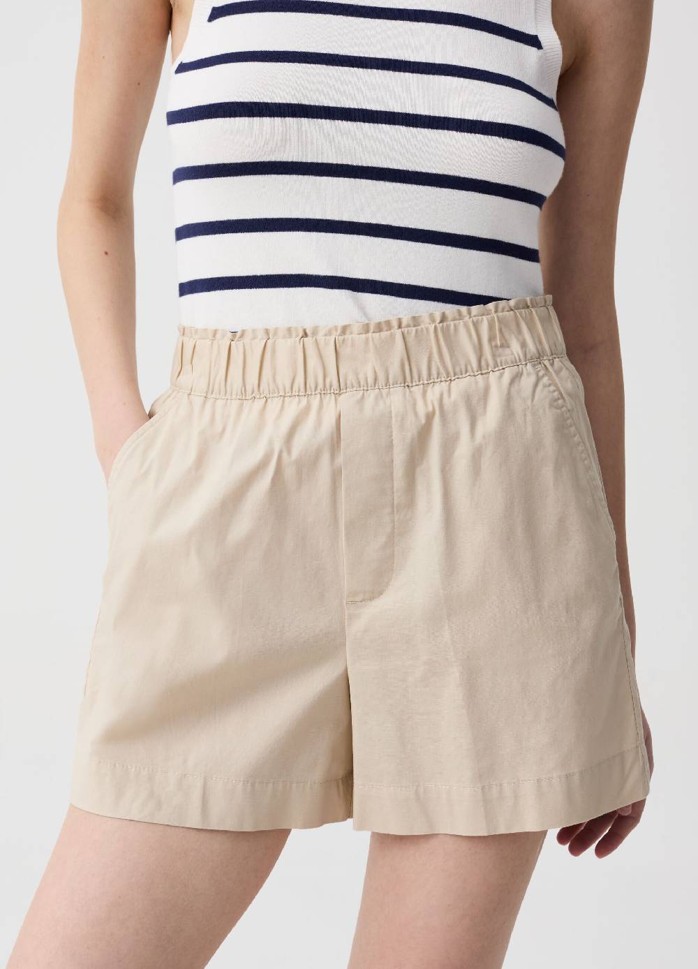 Ovs Shorts pull on in cotone stretch Saldi