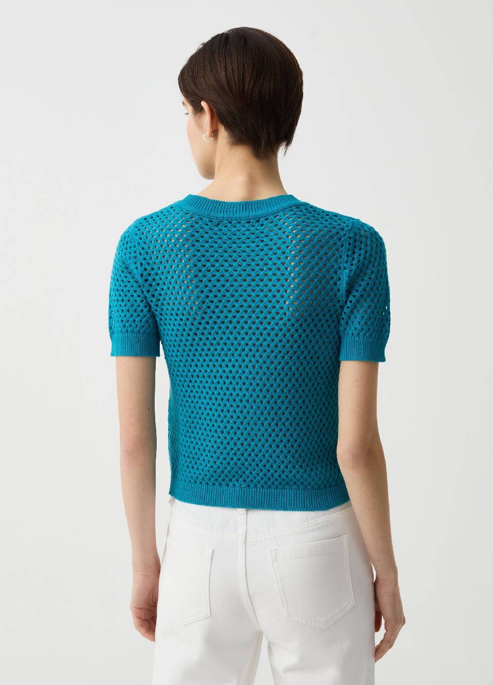 Ovs Maglia traforata con maniche corte Offerte