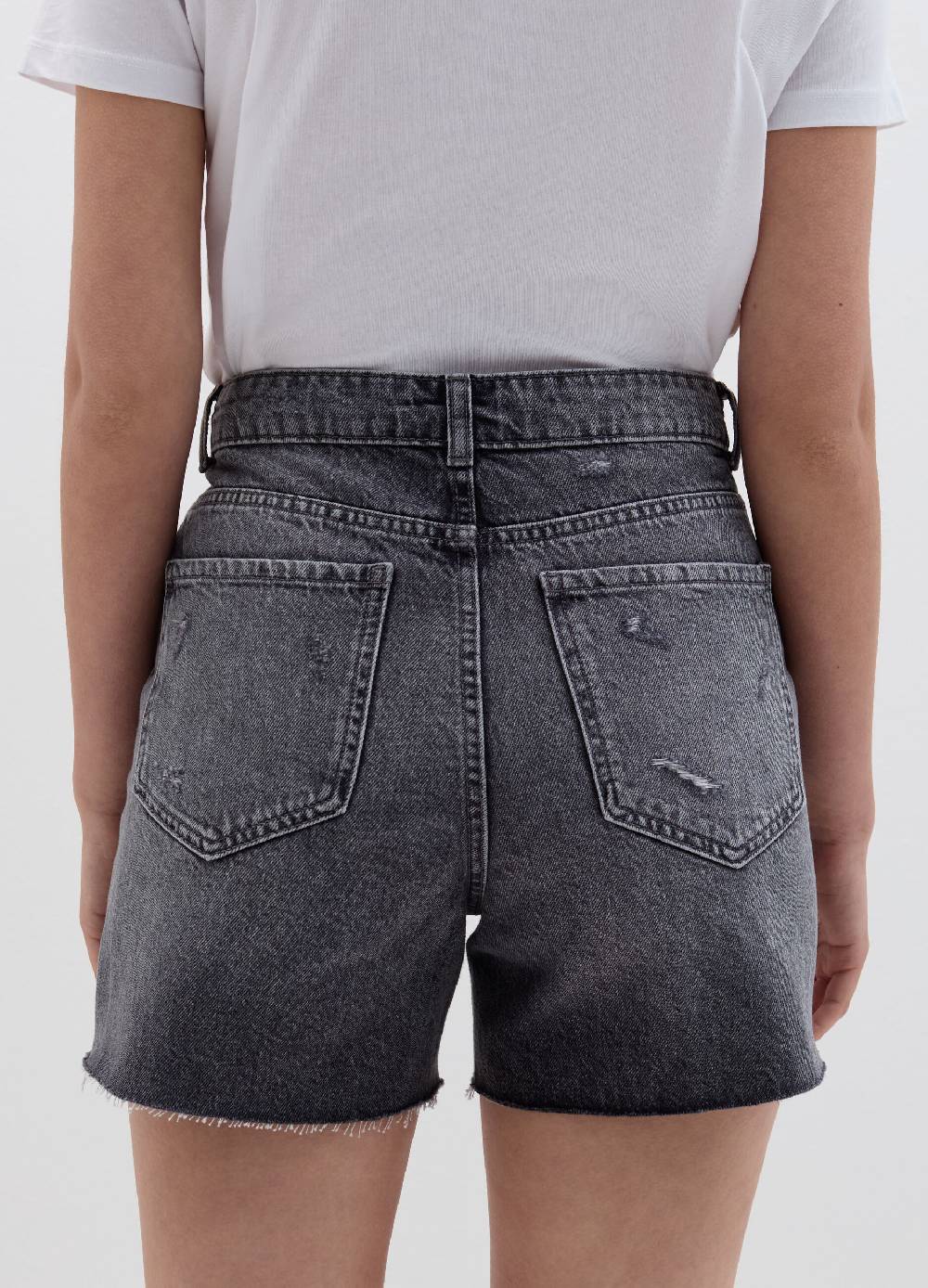Ovs Shorts mom fit in denim con strappi Hotsell