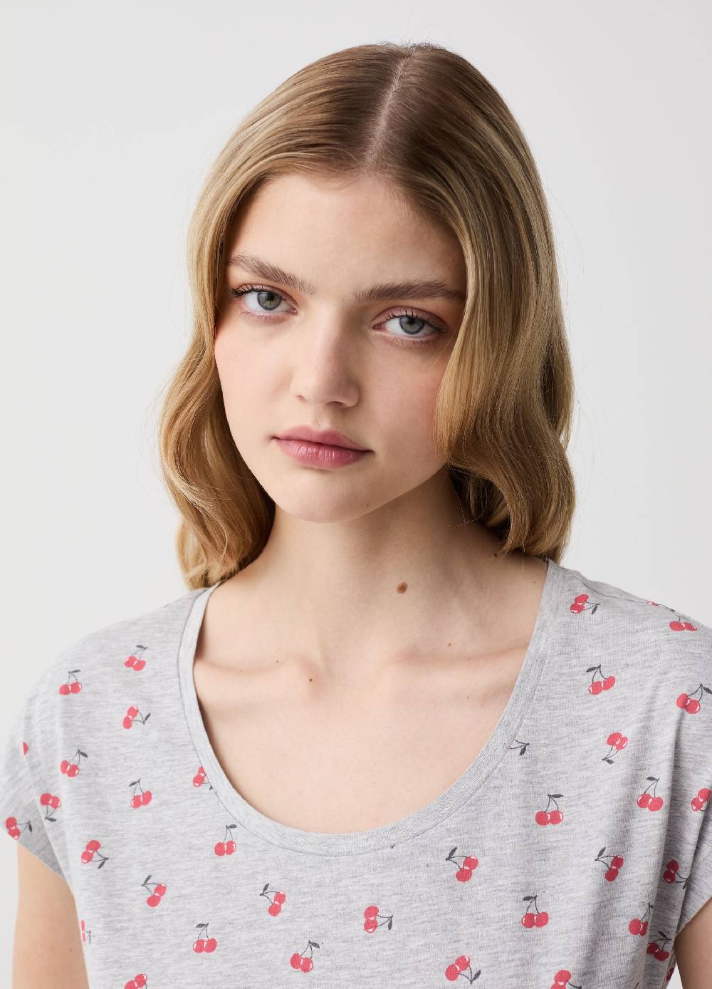 Ovs Camicia da notte con stampa ciliegie Vendita Economica