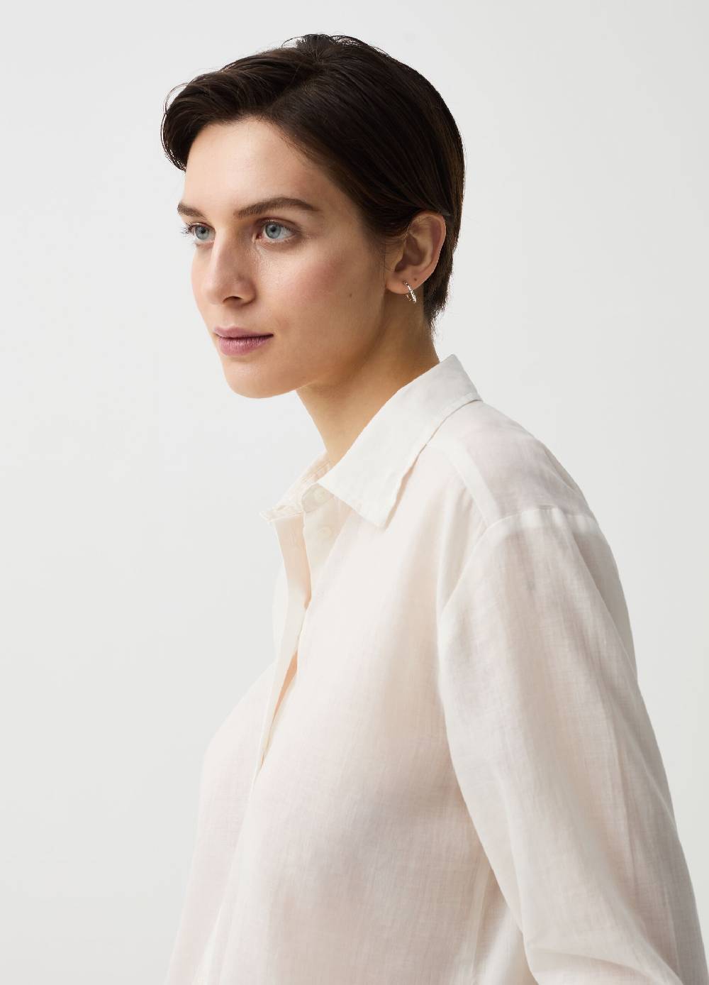 Ovs Camicia in ramie e cotone Prezzo di fabbrica