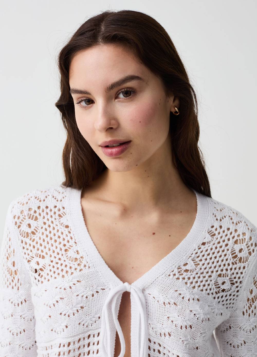 Ovs Cardigan multi popcorn stitch con laccetto Offerta esclusiva