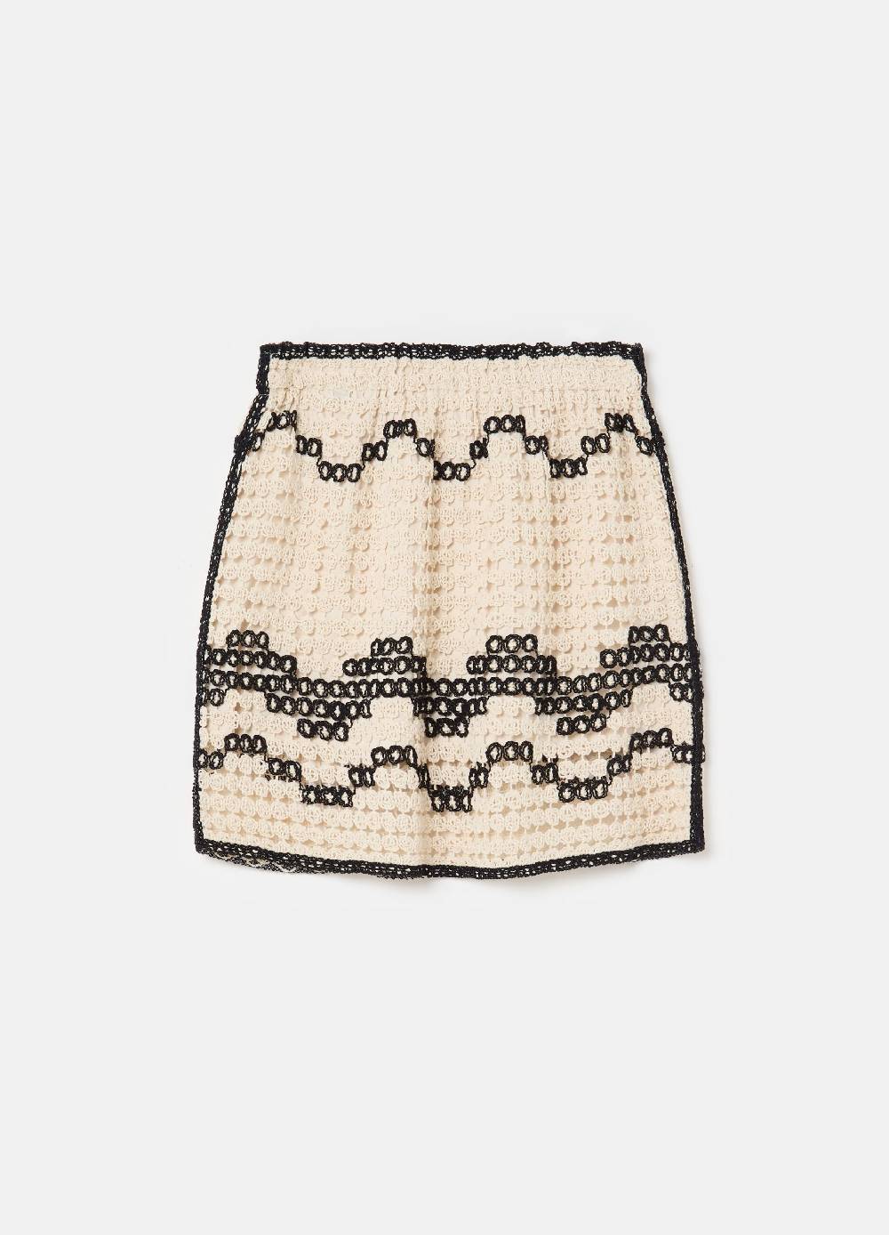 Ovs Minigonna crochet con motivo ondulato Offerta Giorno del Papà