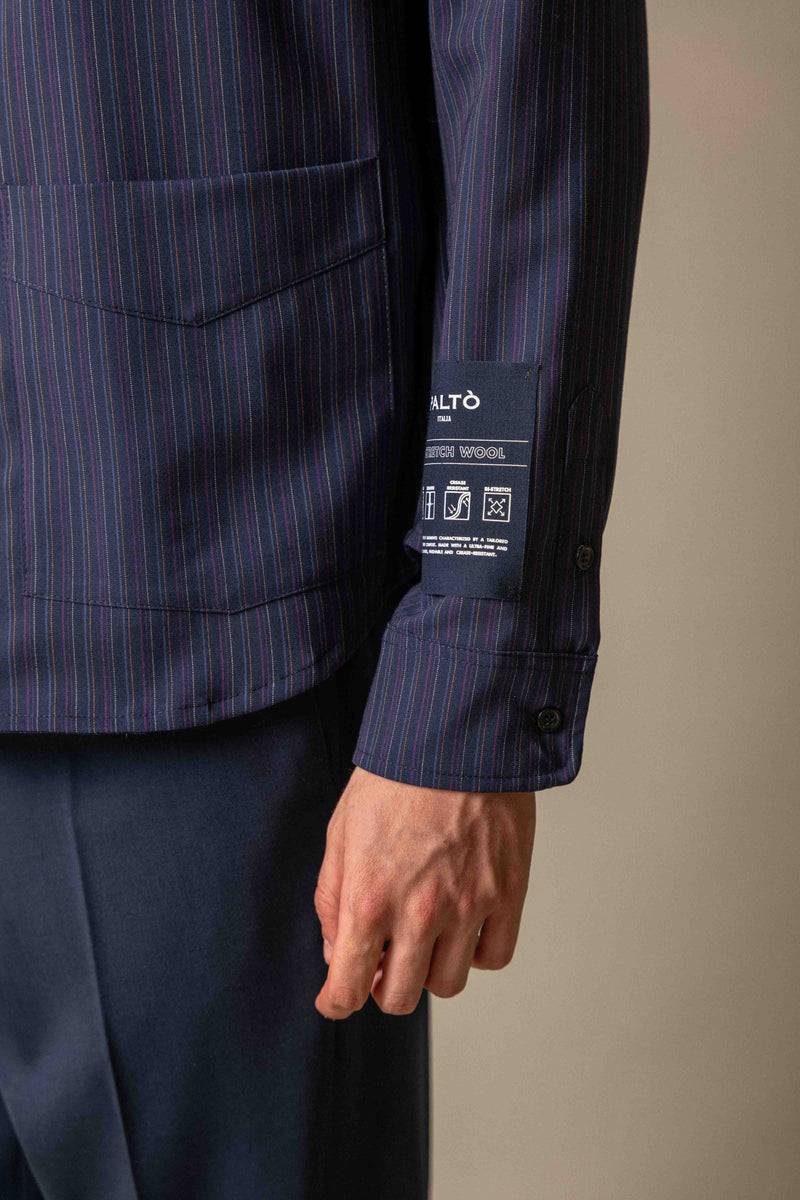 Paltò UMBERTO STRIPES WOOL Fino Al -60%