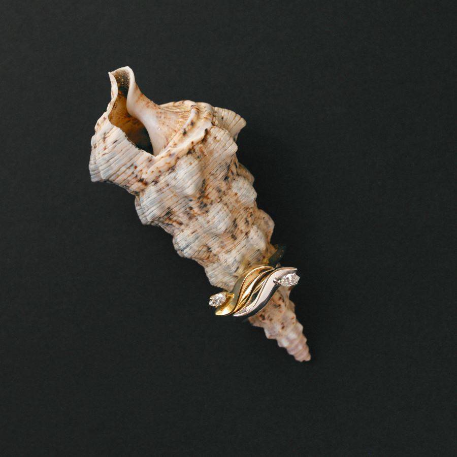 Paola Grande Gioielli FLAME Anello 'Flame' in oro giallo con diamante Qualità