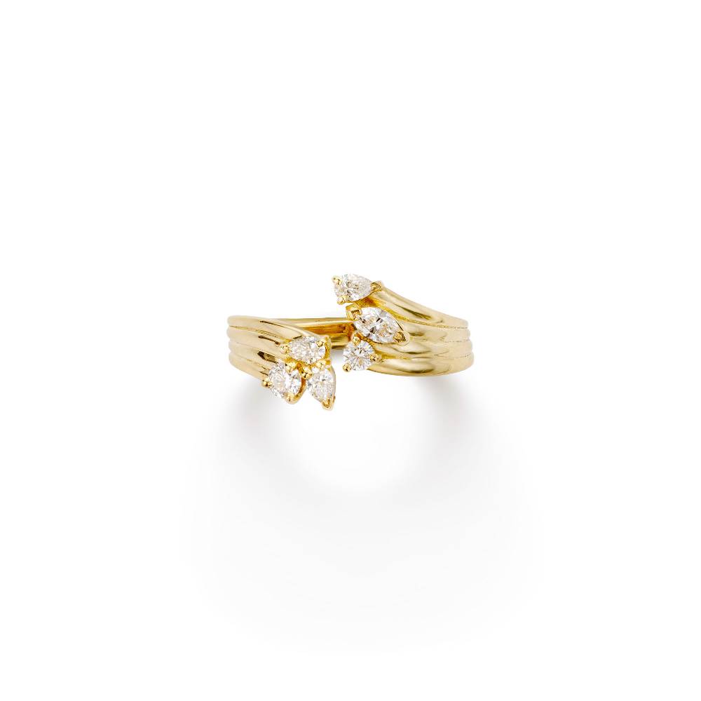 Paola Grande Gioielli REVERSO Anello contrariè 'Reverso' in oro giallo e diamanti Paola Grande Gioielli REVERSO Anello contrariè 'Reverso' in oro giallo e diamanti