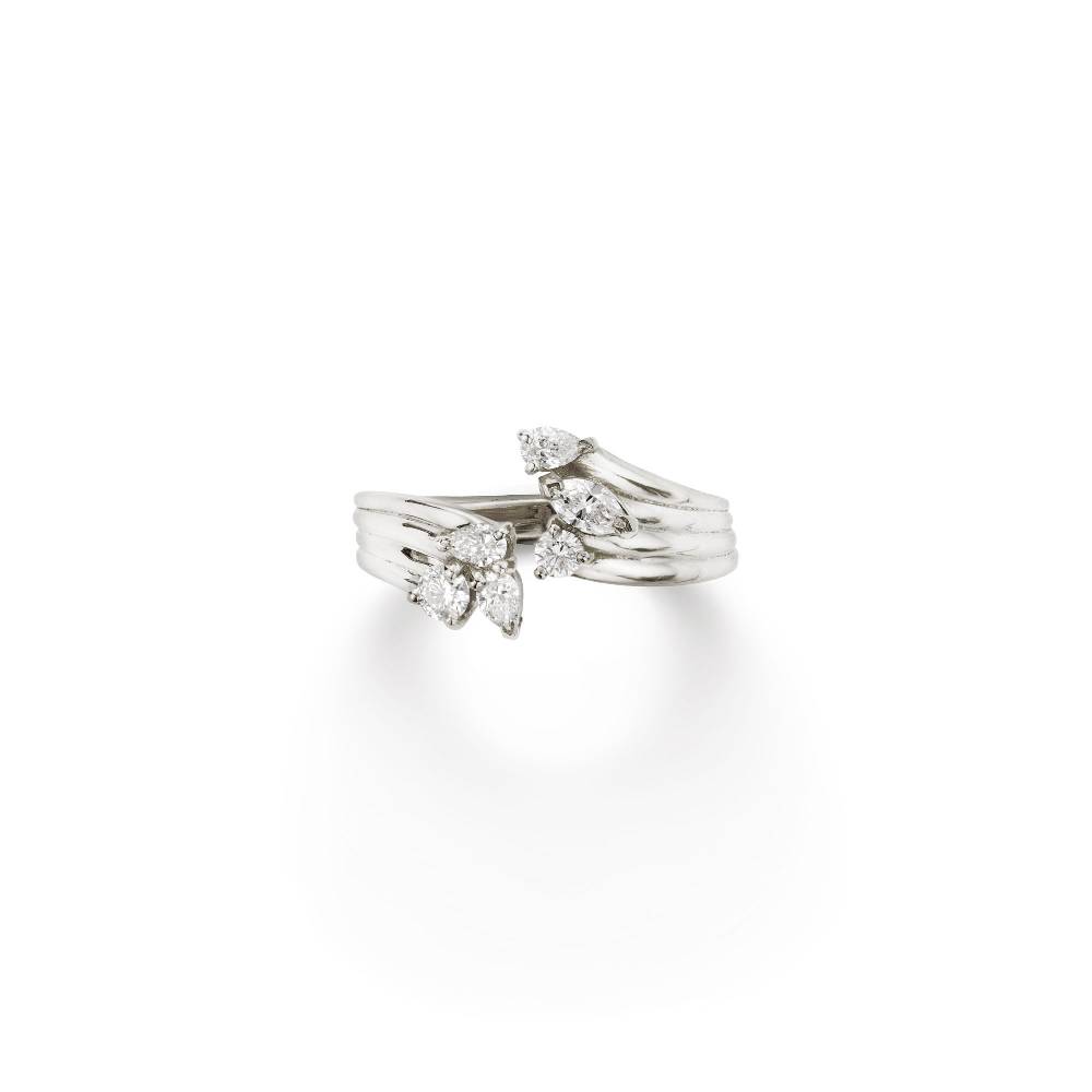 Paola Grande Gioielli REVERSO Anello contrariè 'Reverso' in oro bianco e diamanti Paola Grande Gioielli REVERSO Anello contrariè 'Reverso' in oro bianco e diamanti