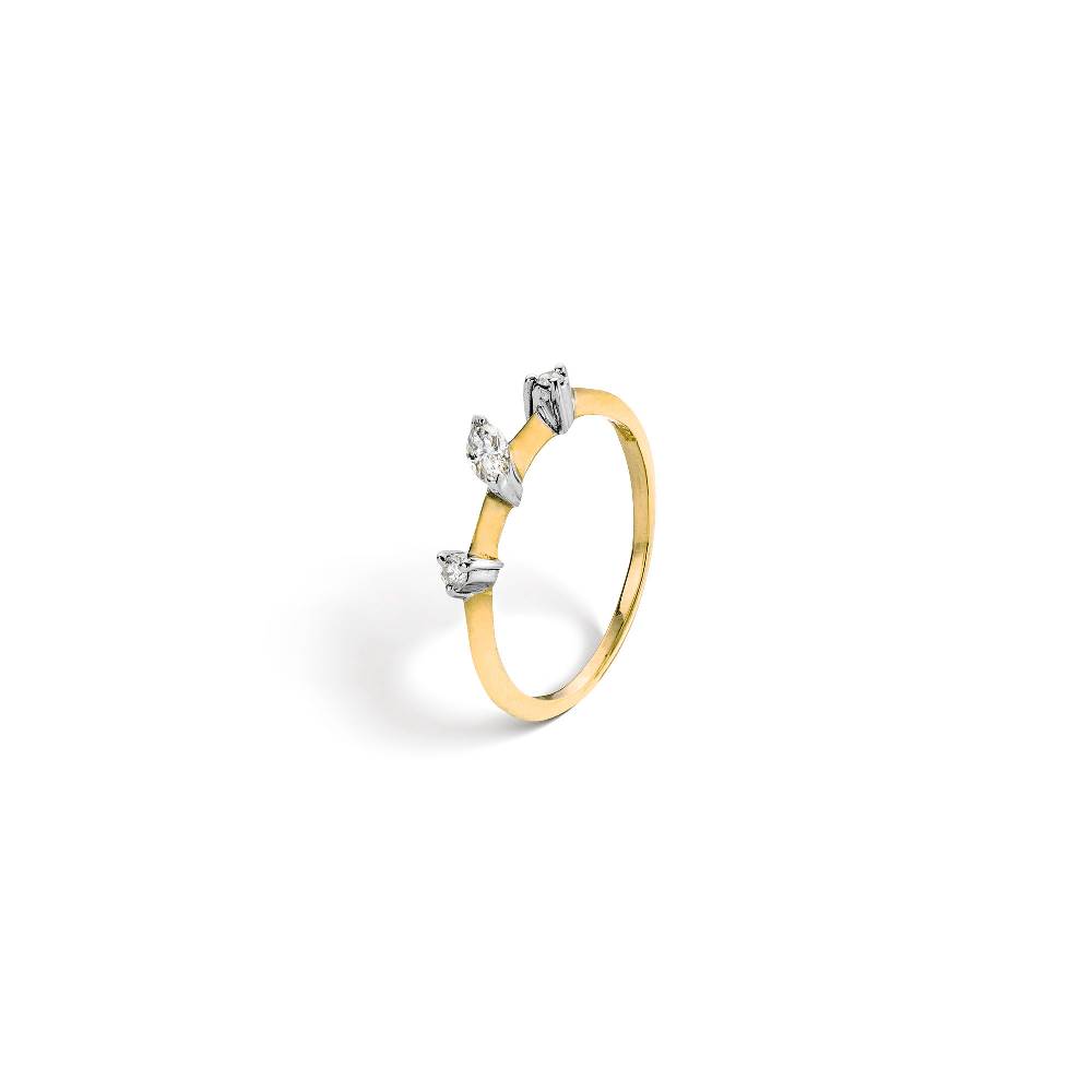 Paola Grande Gioielli BALANCE Anello 'Balance' oro giallo con marquise Pezzi Unici