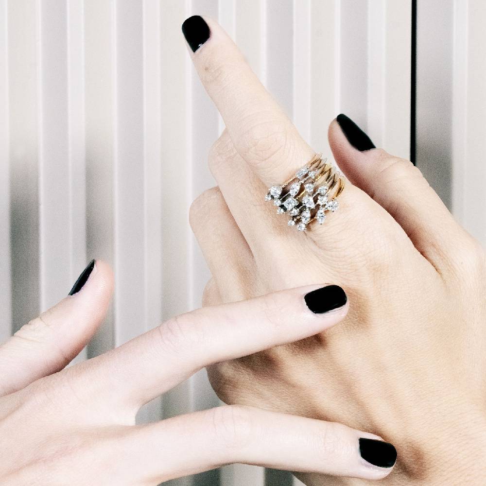 Paola Grande Gioielli BALANCE Anello 'Balance' oro giallo con marquise Pezzi Unici