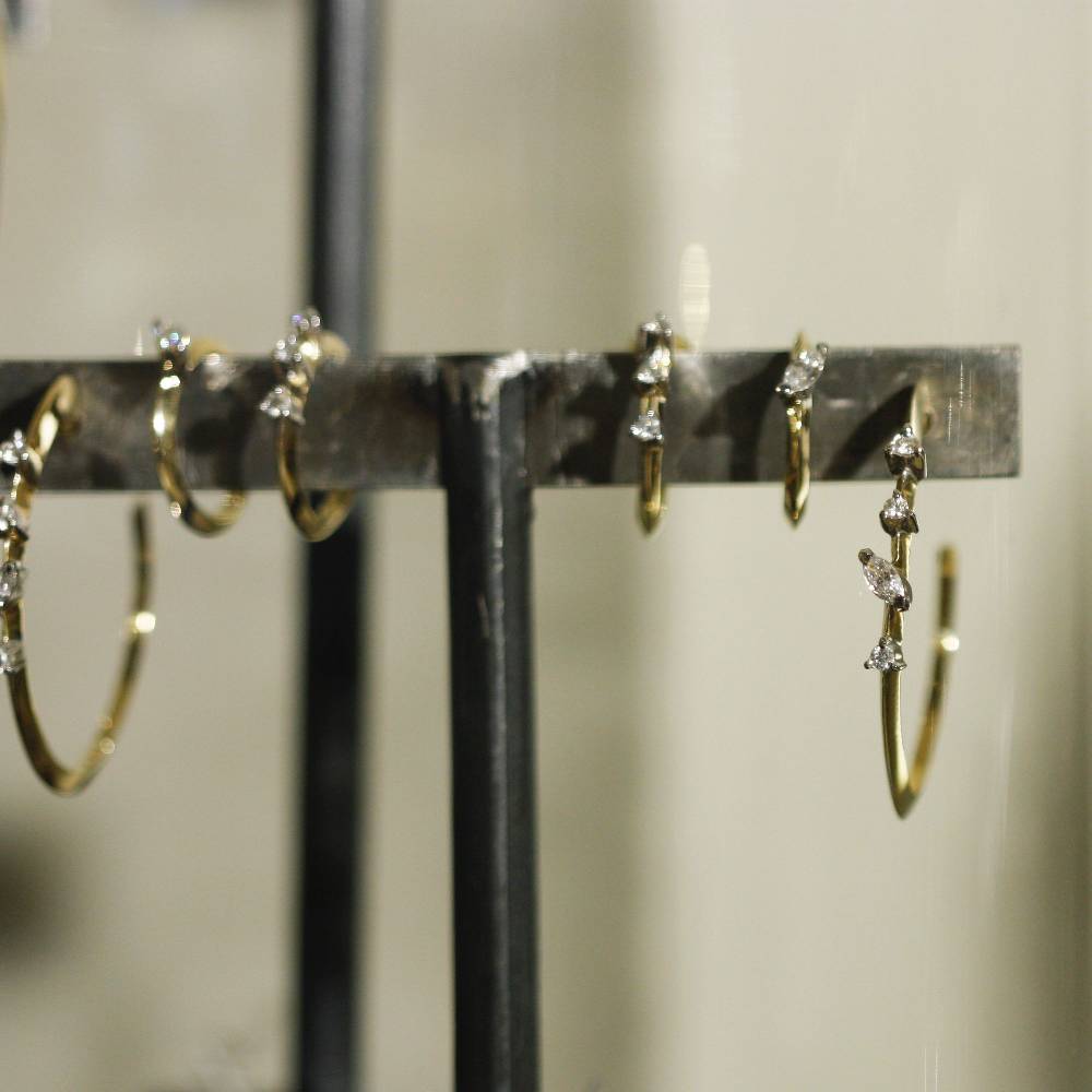 Paola Grande Gioielli BALANCE Cerchietti 'Balance' in oro giallo e diamanti Fino Al -60%