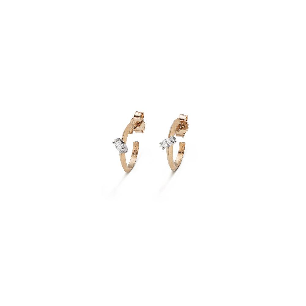 Paola Grande Gioielli BALANCE Cerchietti 'Balance' in oro rosa con marquise