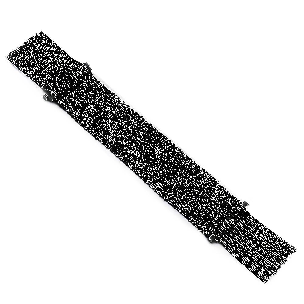 Paola Grande Gioielli SCIARPE Bracciale in maglia d'argento con frange