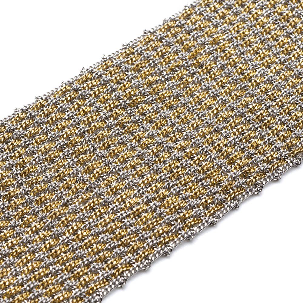 Paola Grande Gioielli SCIARPE Bracciale in maglia d'argento con frange Online
