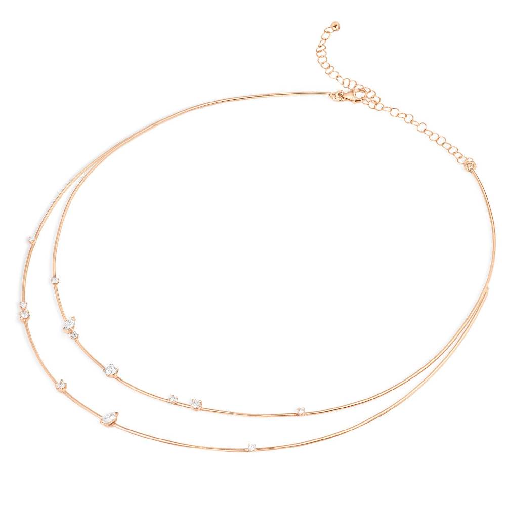 Paola Grande Gioielli BALANCE Collana 'Balance' 2 elementi in oro rosa
