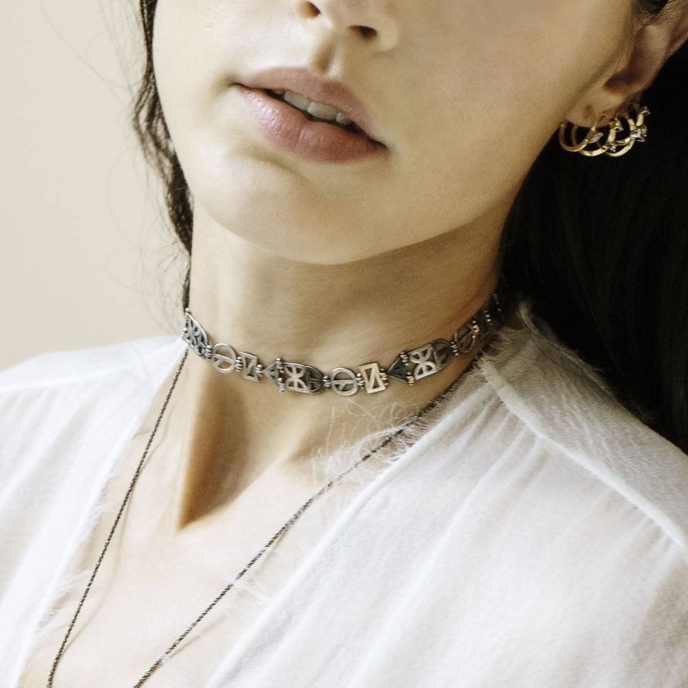 Paola Grande Gioielli NEON Choker Origami Offerta