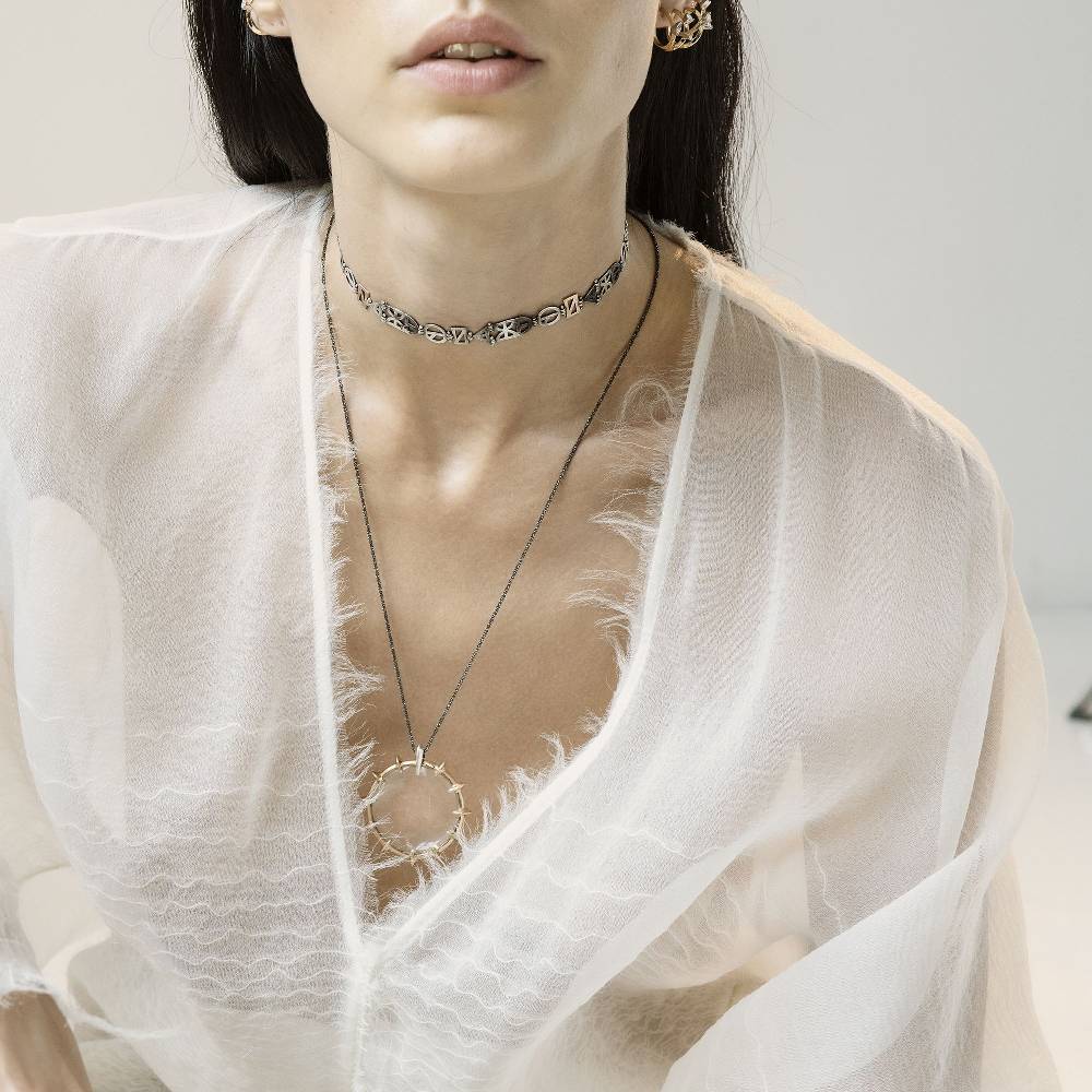 Paola Grande Gioielli NEON Choker Origami Offerta