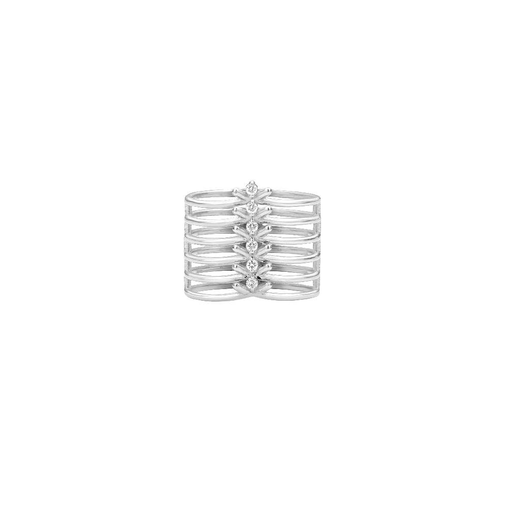 Paola Grande Gioielli SPINAE Anello 'Spinae' 6 elementi oro bianco Moda