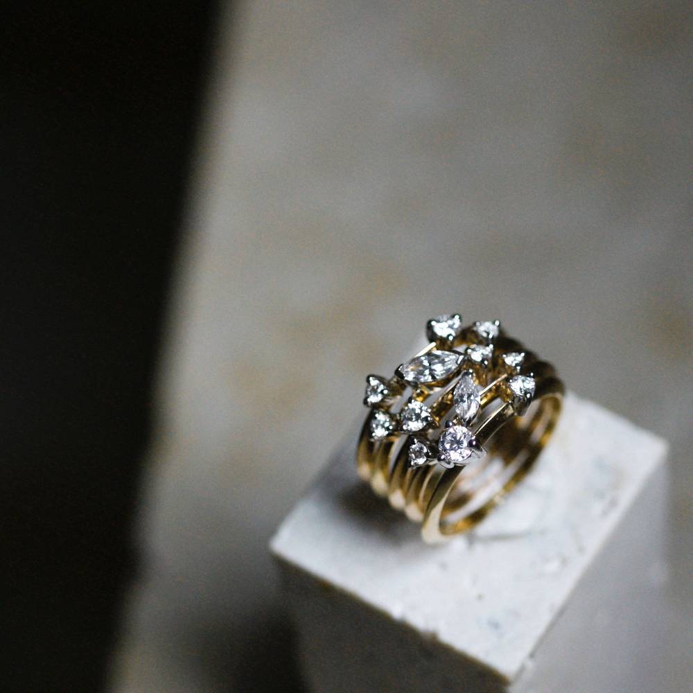 Paola Grande Gioielli BALANCE Anello 'Balance' oro giallo taglii brillante Promozione Limitata