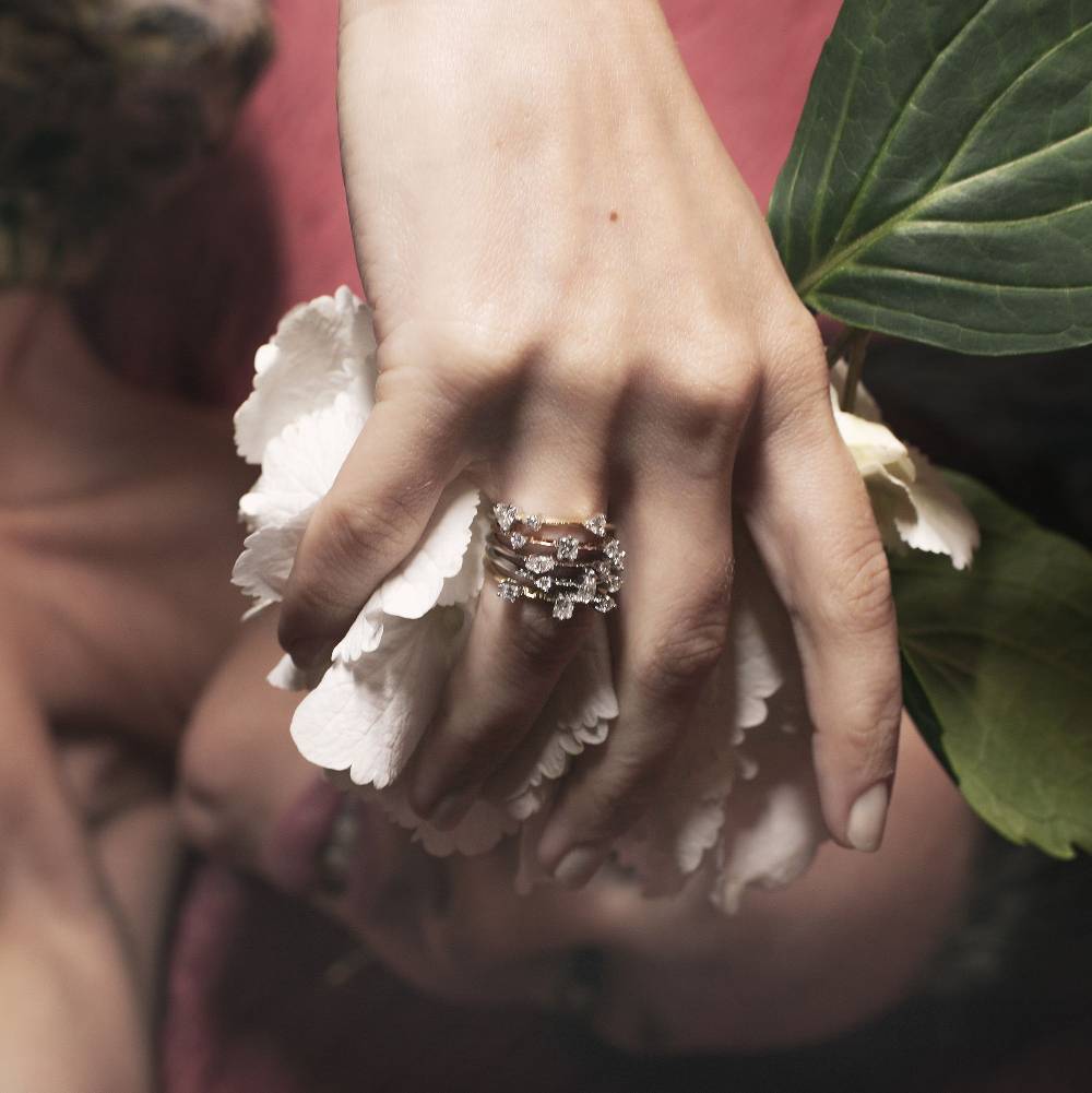 Paola Grande Gioielli BALANCE Anello 'Balance' oro rosa taglio brillante e baguette 2025
