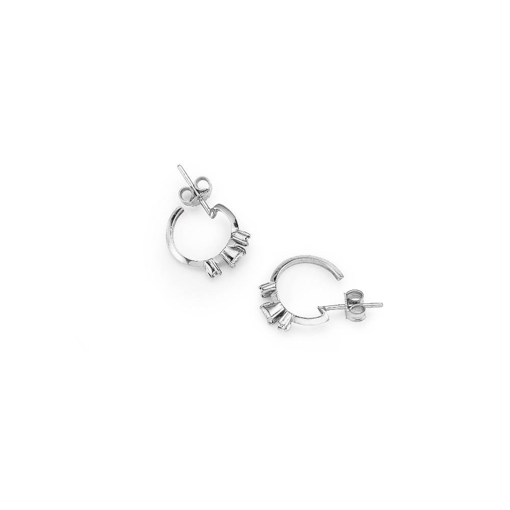 Paola Grande Gioielli BALANCE Cerchietti 'Balance' in oro bianco e diamanti Super sconto
