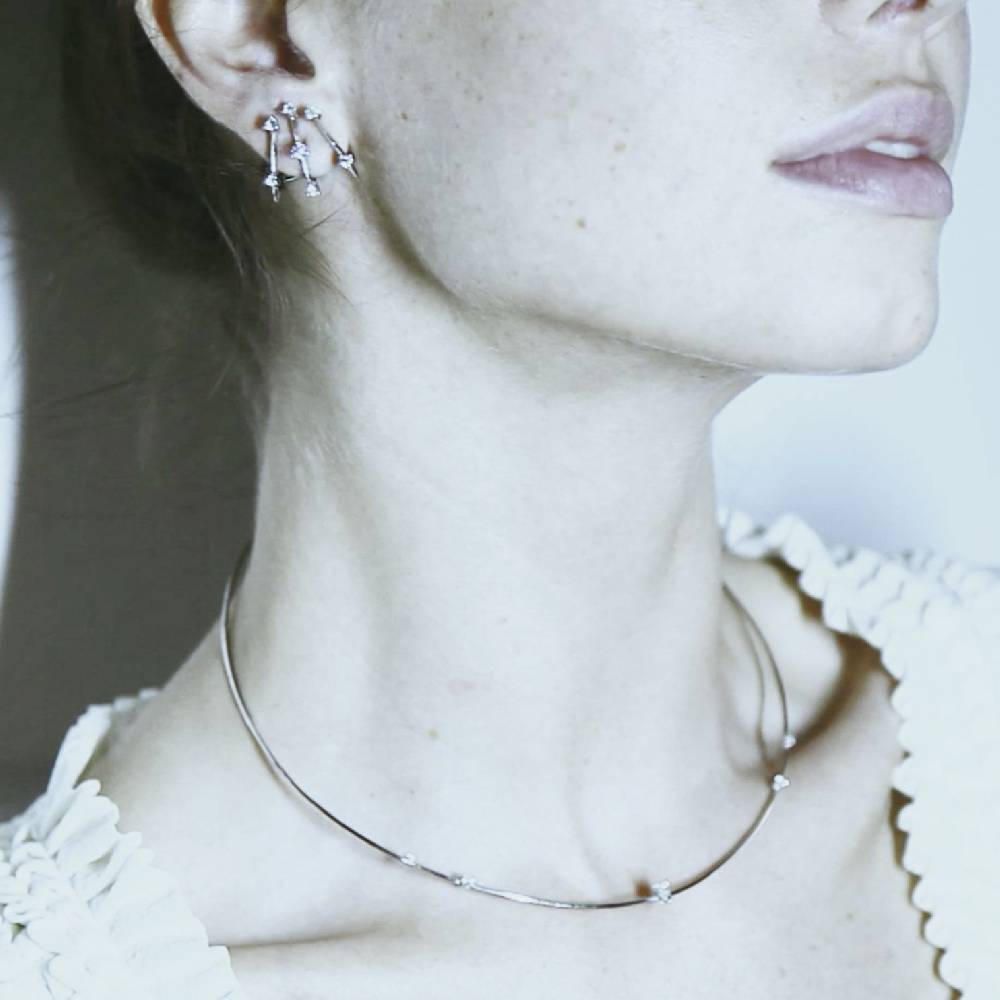 Paola Grande Gioielli BALANCE Orecchini 'Balance' 3 elementi oro bianco 50% di sconto con spedizione gratuita