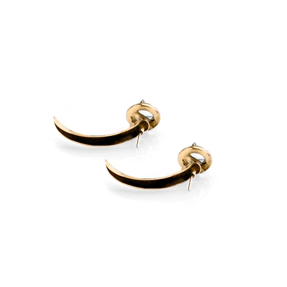 Paola Grande Gioielli UNCINI Uncini con perla in bronzo Black Friday Prezzi