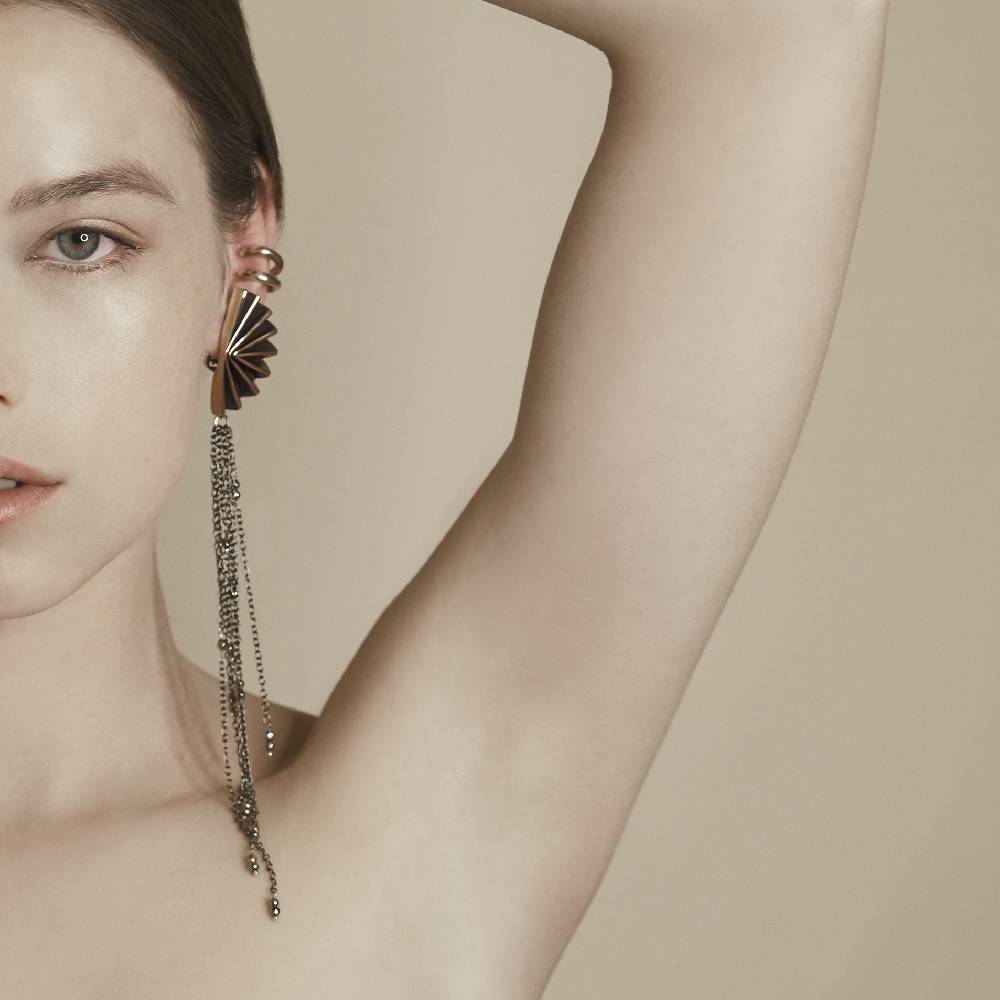 Paola Grande Gioielli ACCESSORI Frange lunghe in argento e pirite Sconti questo mese