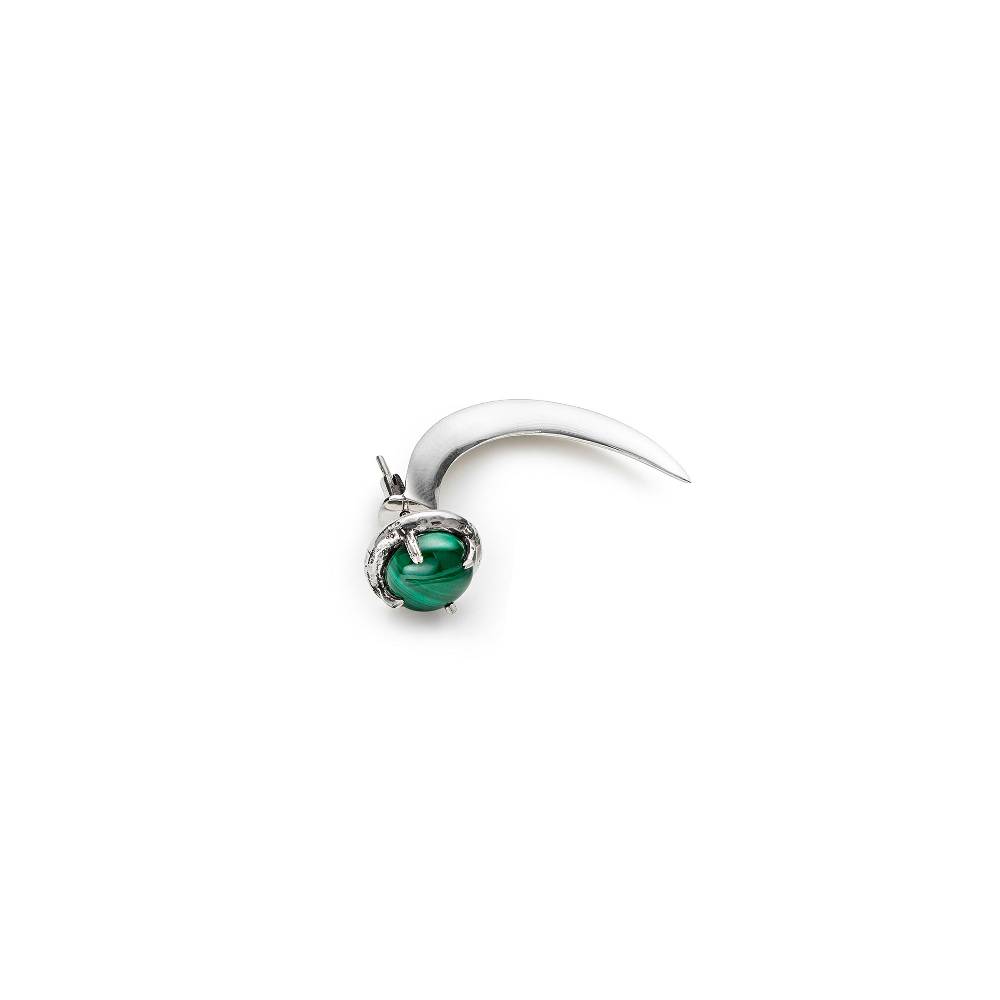 Paola Grande Gioielli UNCINI Uncino con malachite Promozione