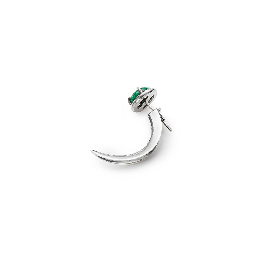 Paola Grande Gioielli UNCINI Uncino con malachite Promozione