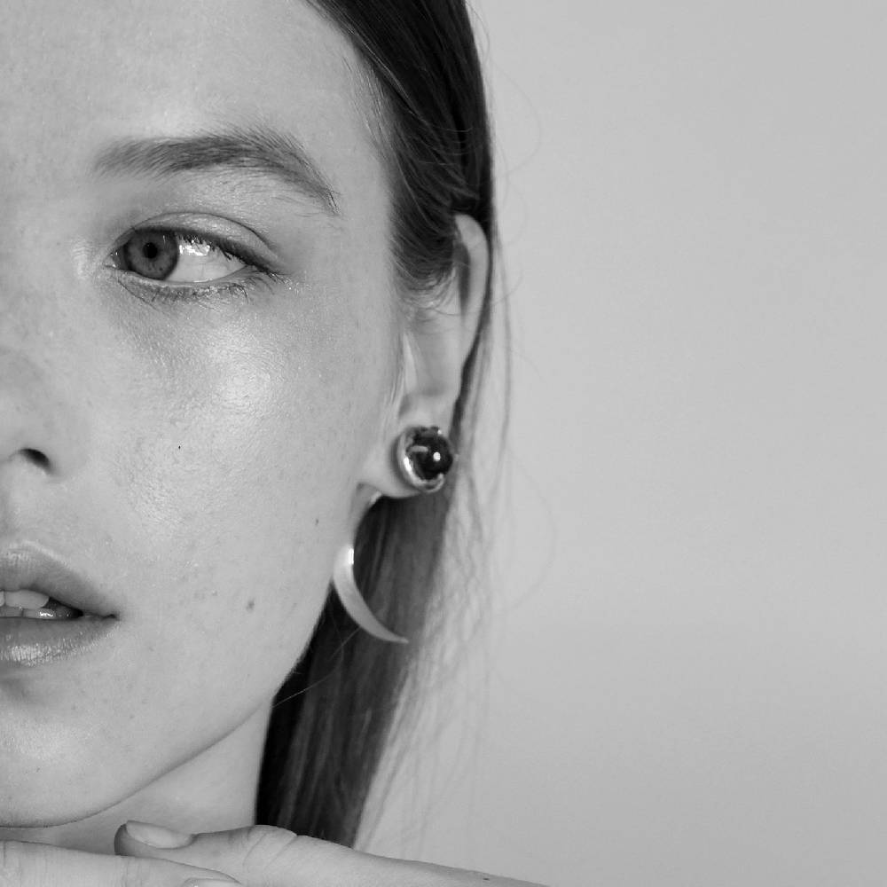 Paola Grande Gioielli UNCINI Uncini in argento e labradorite Spedizione Gratuita