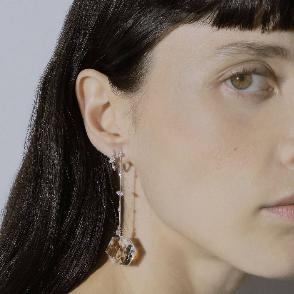 Paola Grande Gioielli AMI Amo oro bianco, diamanti e cristalli Offerta speciale