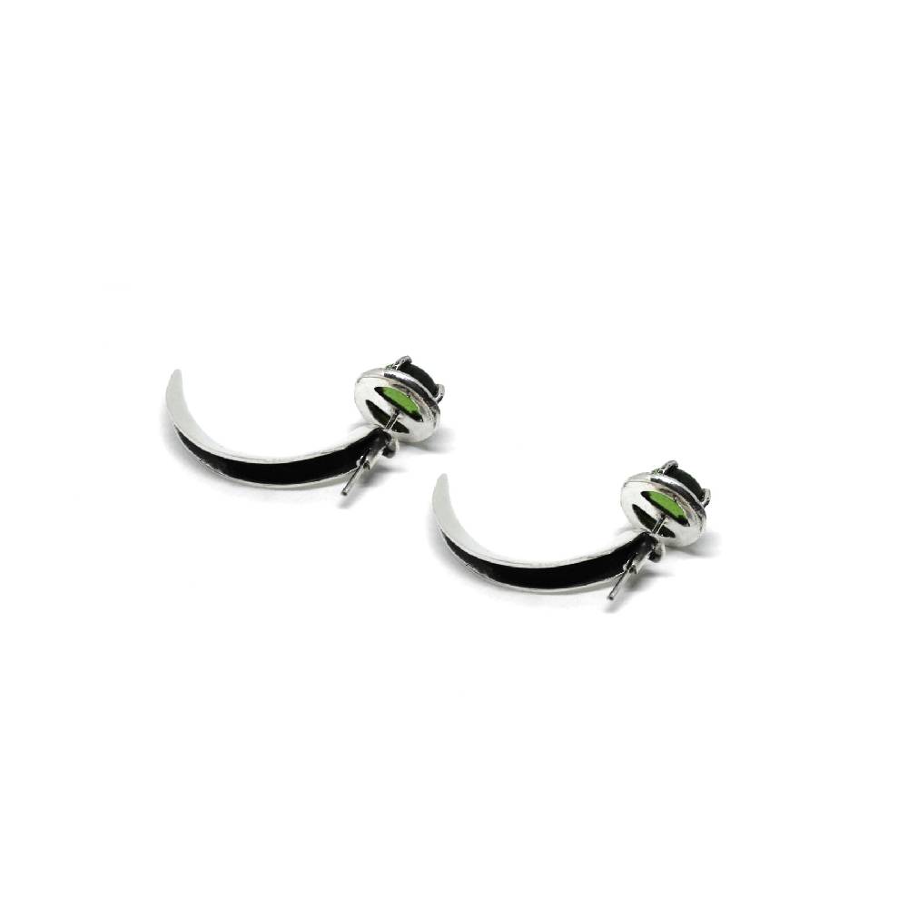 Paola Grande Gioielli UNCINI Uncini con cristallo verde Online Outlet