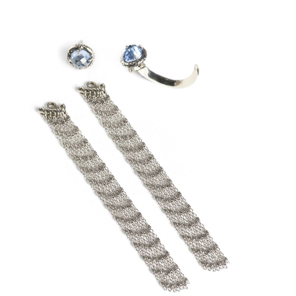 Paola Grande Gioielli ACCESSORI Frangia con ponte in argento Duty-free